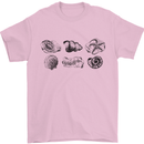 Fossil Set Palaeontologist Palaeontology Mens T-Shirt 100% Cotton Light Pink