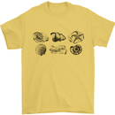 Fossil Set Palaeontologist Palaeontology Mens T-Shirt 100% Cotton Yellow