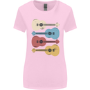 Four Ukulele Guitars Womens Wider Cut T-Shirt Light Pink