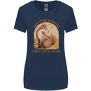 Fox Welcome Winter and Lazy Days Womens Wider Cut T-Shirt Navy Blue