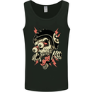 Freaky Biker Skull Motorcycle Motorbike Mens Vest Tank Top Black