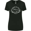 Freediving Funny Skull Scuba Diving Diver Womens Wider Cut T-Shirt Black