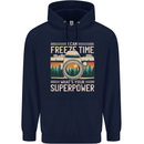 Freeze Time Photographer Photography Childrens Kids Hoodie Navy Blue