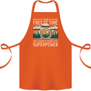 Freeze Time Photographer Photography Cotton Apron 100% Organic Orange