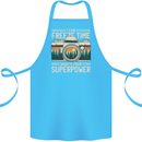 Freeze Time Photographer Photography Cotton Apron 100% Organic Turquoise
