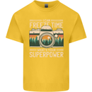 Freeze Time Photographer Photography Kids T-Shirt Childrens Yellow