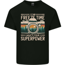 Freeze Time Photographer Photography Mens Cotton T-Shirt Tee Top Black