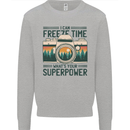 Freeze Time Photography Photographer Kids Sweatshirt Jumper Sports Grey