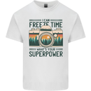 Freeze Time Photography Photographer Kids T-Shirt Childrens White