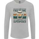 Freeze Time Photography Photographer Mens Long Sleeve T-Shirt Sports Grey