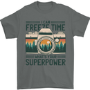 Freeze Time Photography Photographer Mens T-Shirt 100% Cotton Charcoal