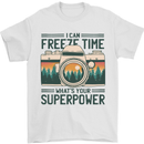 Freeze Time Photography Photographer Mens T-Shirt 100% Cotton White