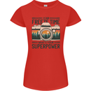 Freeze Time Photography Photographer Womens Petite Cut T-Shirt Red