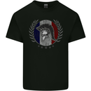 French Bodybuilding Flag Gym Training France Kids T-Shirt Childrens Black