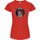 French Bodybuilding Flag Gym Training France Womens Petite Cut T-Shirt Red
