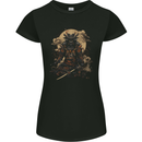 Full Armour Fantasy Samurai Warrior Womens Petite Cut T-Shirt Black