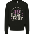 Funny 60th Birthday 59 is So Last Year Kids Sweatshirt Jumper Black