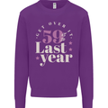 Funny 60th Birthday 59 is So Last Year Kids Sweatshirt Jumper Purple