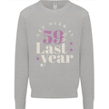 Funny 60th Birthday 59 is So Last Year Kids Sweatshirt Jumper Sports Grey