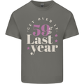 Funny 60th Birthday 59 is So Last Year Mens Cotton T-Shirt Tee Top Charcoal