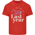 Funny 60th Birthday 59 is So Last Year Mens Cotton T-Shirt Tee Top Red