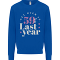 Funny 60th Birthday 59 is So Last Year Mens Sweatshirt Jumper Royal Blue