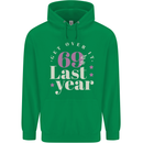 Funny 70th Birthday 69 is So Last Year Childrens Kids Hoodie Irish Green