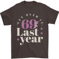 Funny 70th Birthday 69 is So Last Year Mens T-Shirt 100% Cotton Dark Chocolate