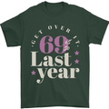 Funny 70th Birthday 69 is So Last Year Mens T-Shirt 100% Cotton Forest Green