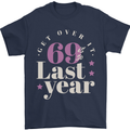 Funny 70th Birthday 69 is So Last Year Mens T-Shirt 100% Cotton Navy Blue