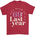 Funny 70th Birthday 69 is So Last Year Mens T-Shirt 100% Cotton Red