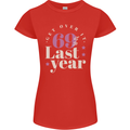Funny 70th Birthday 69 is So Last Year Womens Petite Cut T-Shirt Red