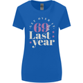 Funny 70th Birthday 69 is So Last Year Womens Wider Cut T-Shirt Royal Blue
