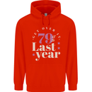 Funny 80th Birthday 79 is So Last Year Childrens Kids Hoodie Bright Red