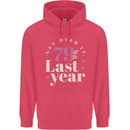 Funny 80th Birthday 79 is So Last Year Childrens Kids Hoodie Heliconia