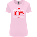 Funny Always Give 100% Unless Blood Donor Womens Wider Cut T-Shirt Light Pink