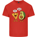 Funny Avocado Joke Kids T-Shirt Childrens Red