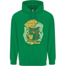 Funny Book Reading Owl Bookworm Books Childrens Kids Hoodie Irish Green