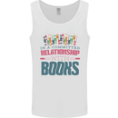Funny Book Relationship Bookworm Reader Mens Vest Tank Top White