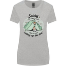 Funny Camping Tent Sorry for What I Said Womens Wider Cut T-Shirt Sports Grey