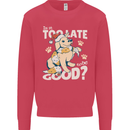 Funny Christmas Dog Too Late to Be Good Mens Sweatshirt Jumper Heliconia
