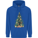 Funny Christmas Donut Tree Xmas Mens 80% Cotton Hoodie Royal Blue