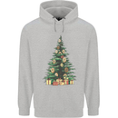 Funny Christmas Donut Tree Xmas Mens 80% Cotton Hoodie Sports Grey