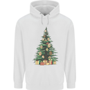 Funny Christmas Donut Tree Xmas Mens 80% Cotton Hoodie White