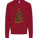 Funny Christmas Pizza Tree Xmas Food Mens Sweatshirt Jumper Red