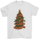 Funny Christmas Pizza Tree Xmas Food Mens T-Shirt 100% Cotton White