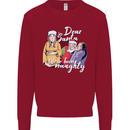 Funny Christmas Pregnancy Xmas Pregnant Xmas Kids Sweatshirt Jumper Red