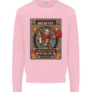 Funny Christmas Santa Clause Offensive Mens Sweatshirt Jumper Light Pink