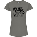 Funny Climate Change Its Not Uranus Womens Petite Cut T-Shirt Charcoal