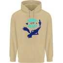 Funny Fathers Day Daddy is My Superhero Mens 80% Cotton Hoodie Sand